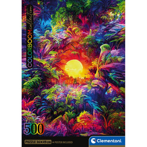 Psychedelic Jungle Sunrise - 500 teile