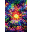 Laden Sie das Bild in den Galerie-Viewer, Psychedelic Jungle Sunrise - 500 teile
